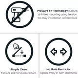 FYLO Baby Safety Stair Gate Pressure Fit 75-86cm