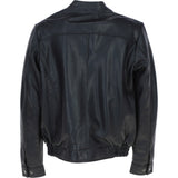 Men's Genuine Leather Bomber Jacket | Black