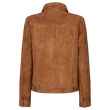 Women's Suede Vintage Jacket, Leather Biker Style | Black & Brown