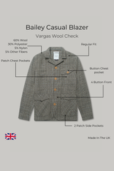 Bailey Casual Blazer - Vargas Wool Check