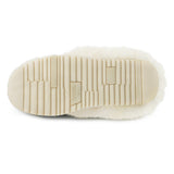 Totes Isotoner TEXTURED MULE ON CHUNKY SOLE Womens Mule Slippers Cream