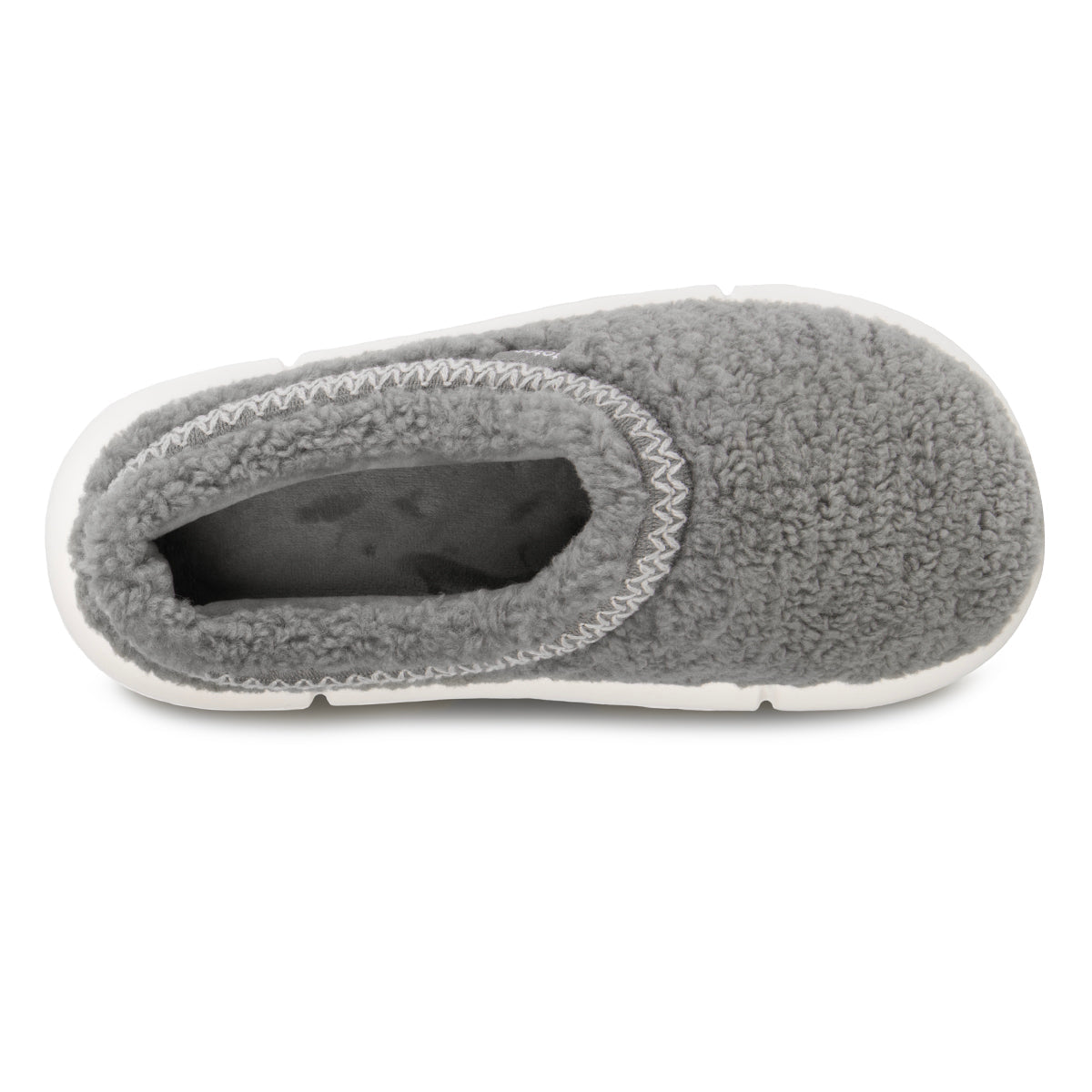 Totes Isotoner BORG CLOUD SWEPT BACK MULE Womens Mule Slippers Grey