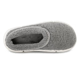 Totes Isotoner BORG CLOUD SWEPT BACK MULE Womens Mule Slippers Grey