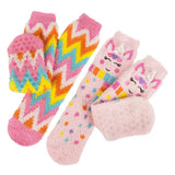 Totes Toasties SUPER SOFT SLIPPER SOCKS (TWIN PACK) Unisex Kids Socks Unicorn / Zig Zag