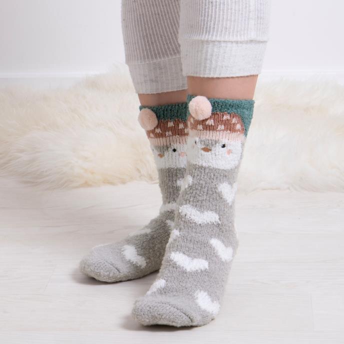 Totes Toasties NOVELTY SUPER SOFT SLIPPER SOCKS Womens Socks Penguin