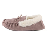 Totes Toasties VELOUR MOCCASIN Slippers Womens Mink