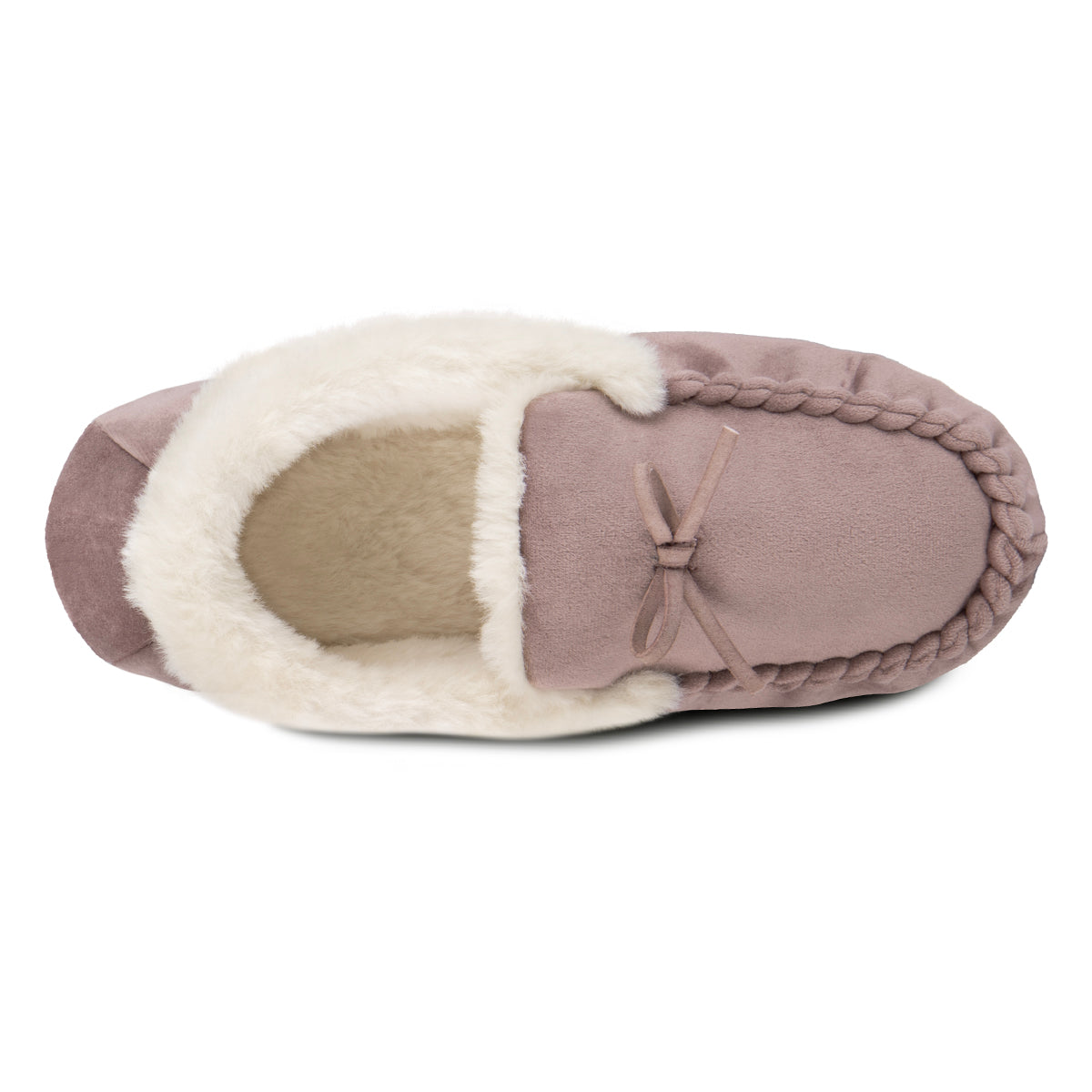 Totes Toasties VELOUR MOCCASIN Slippers Womens Mink