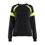 Blaklader 3521 Women's Long-Sleeved T-shirt with Hi-Vis