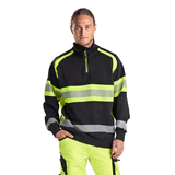 Blaklader 3553 Hi-Vis Half Zip Sweatshirt