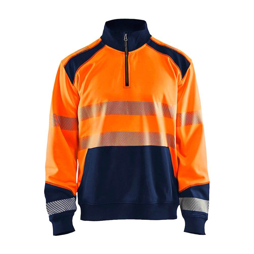 Blaklader 3556 Hi-Vis Half Zip Sweatshirt