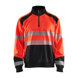 Blaklader 3556 Hi-Vis Half Zip Sweatshirt