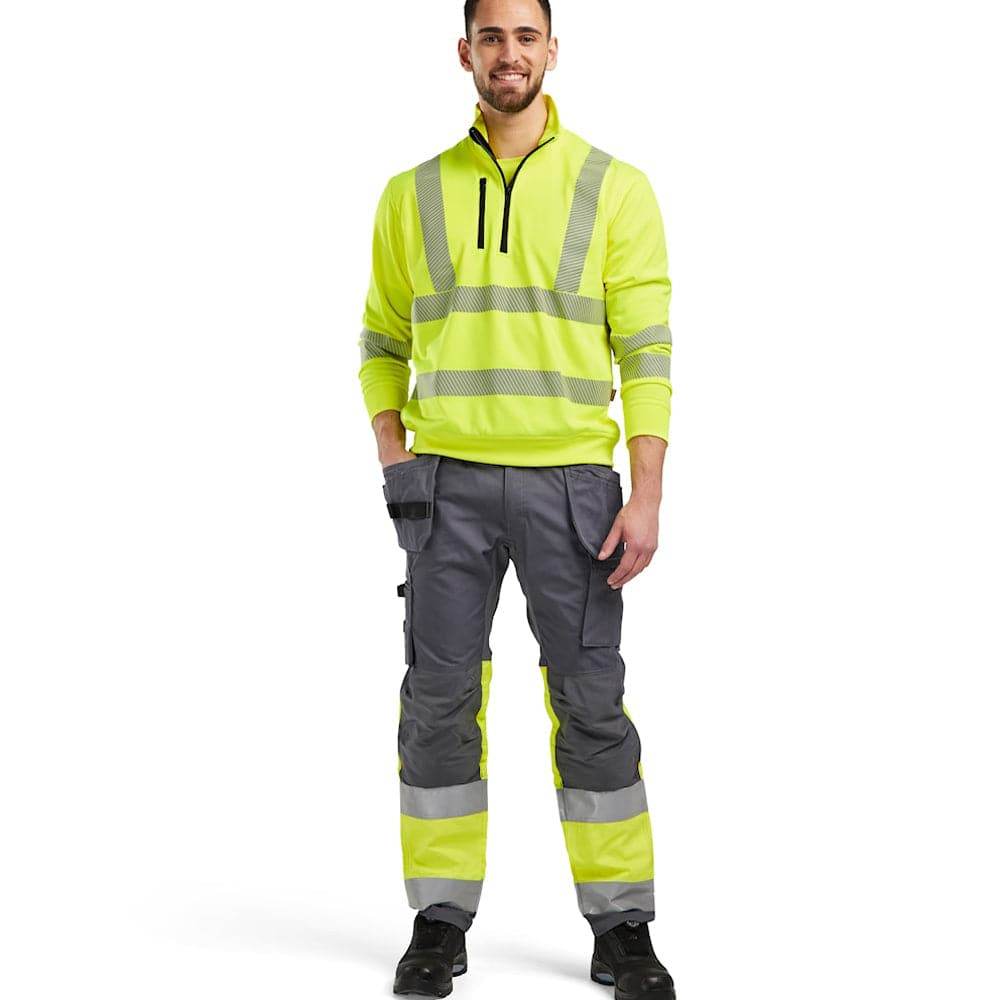 Blaklader 3564 Hi-Vis Half-Zip Sweatshirt