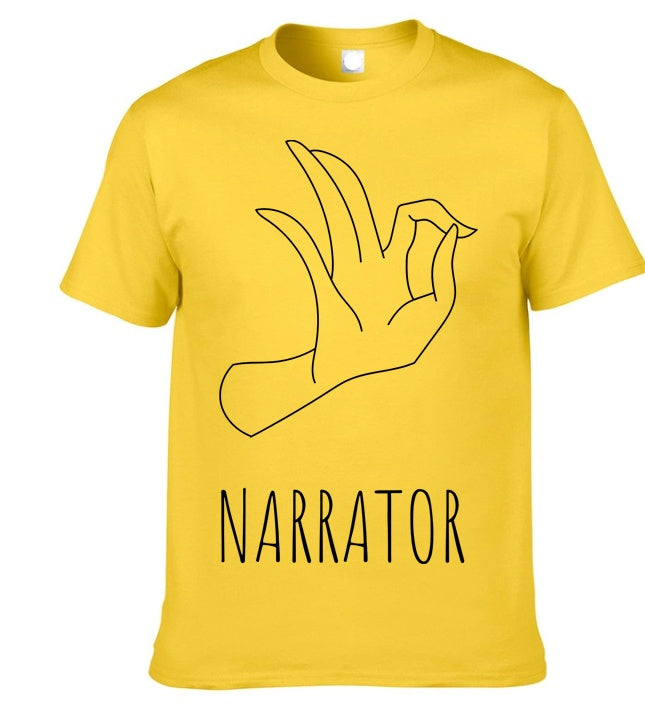 Men’s Gesture Print Short Sleeve T-Shirt – Casual Streetwear Graphic Tee