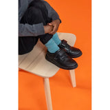 Hush Puppies ROWAN Boys Leather School Shoes Black