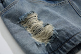 Men’s Denim Shorts - Multi-Pocket Ripped