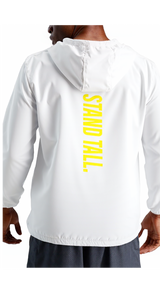 Soft Hooded Sports Jacket - Stand Tall - Yel/wht/blk/gry