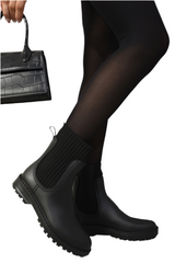 Slip-On Platform Ankle Boots – Effortless Height, Everyday Edge