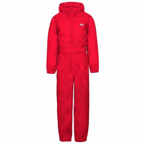 Kids Trespass Button Waterproof All-In-One Suit