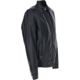 Men's Genuine Leather Bomber Jacket | Black