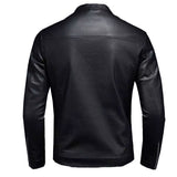 Men's Cafe Racer Leather Jacket | Black