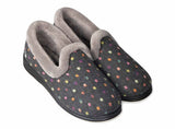 Padders REPOSE Womens (2E Fit) Full Slippers Charcoal