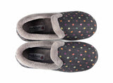 Padders REPOSE Womens (2E Fit) Full Slippers Charcoal