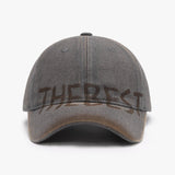Letter Graffiti Curved Brim Soft Top Cap