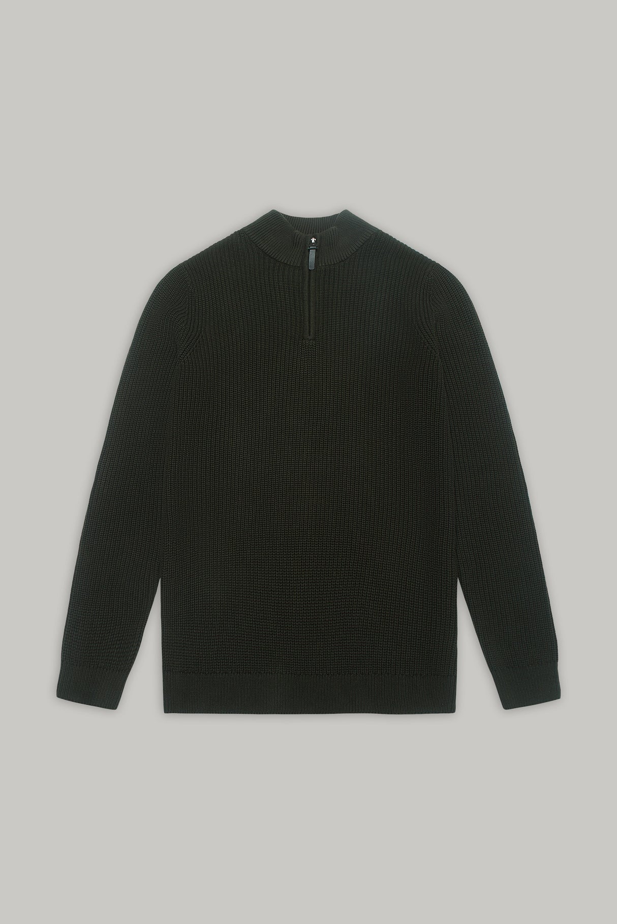 J Hailey Quarter Zip Knit -  Dark Sage