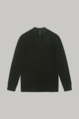 J Hailey Quarter Zip Knit -  Dark Sage