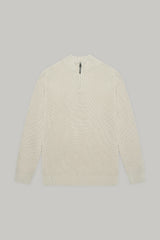 J Hailey Quarter Zip Knit -  Putty