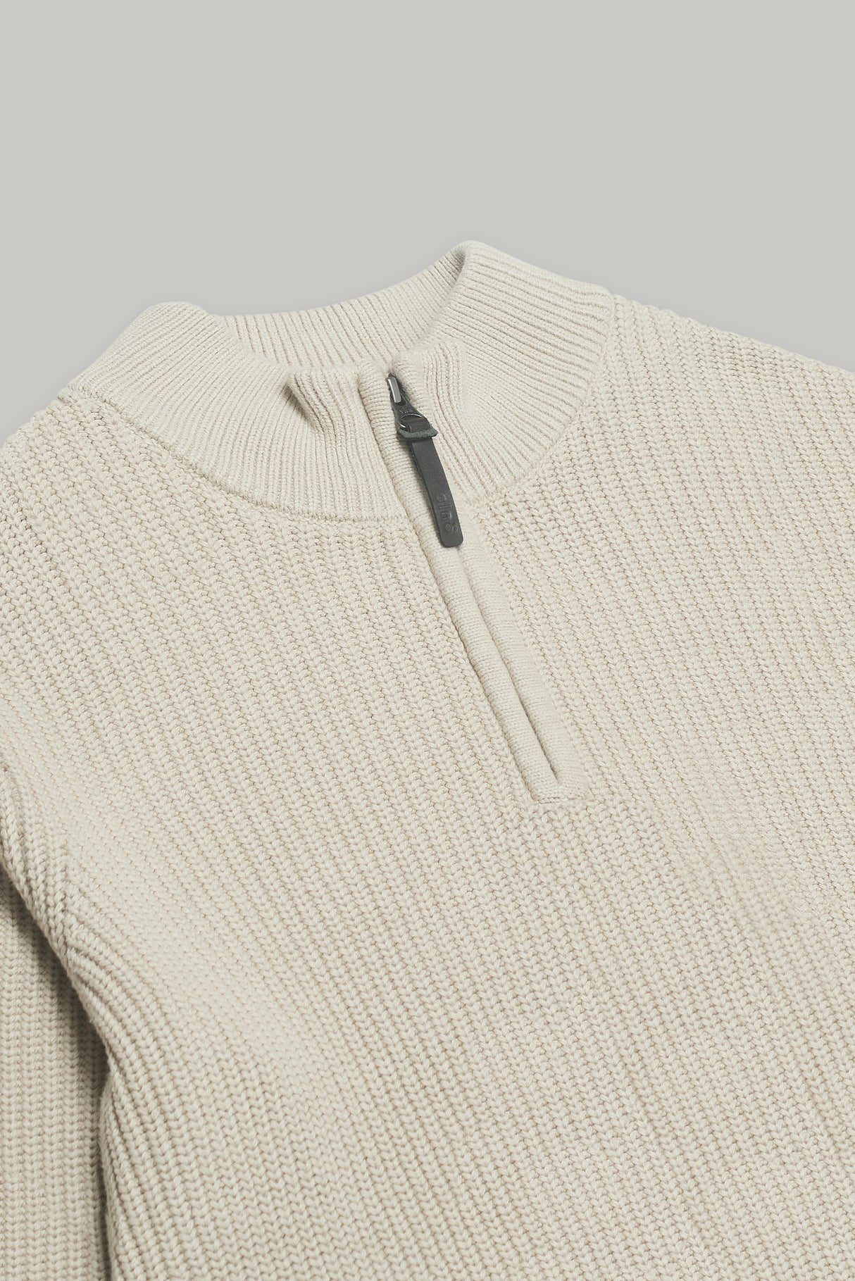 J Hailey Quarter Zip Knit -  Putty