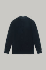 J Hailey Quarter Zip Knit -  Dark Midnight