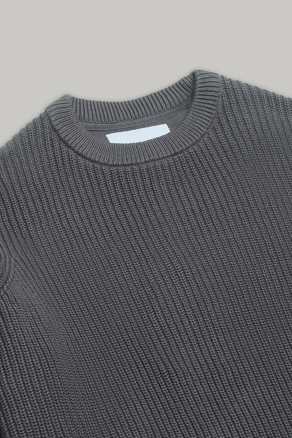J Hailey Crew Knit - Charcoal