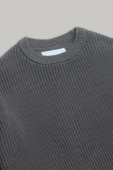 J Hailey Crew Knit - Charcoal