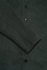 Fleming V-Neck Shacket - Olive Casentino Wool