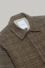 Theydon Frame Overshirt - Mocha / Ecru
