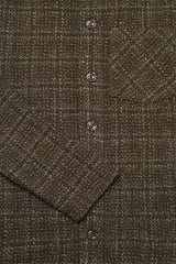 Theydon Frame Overshirt - Mocha / Ecru