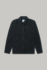Colt Zip Shacket Unlined - Black & White Hatch