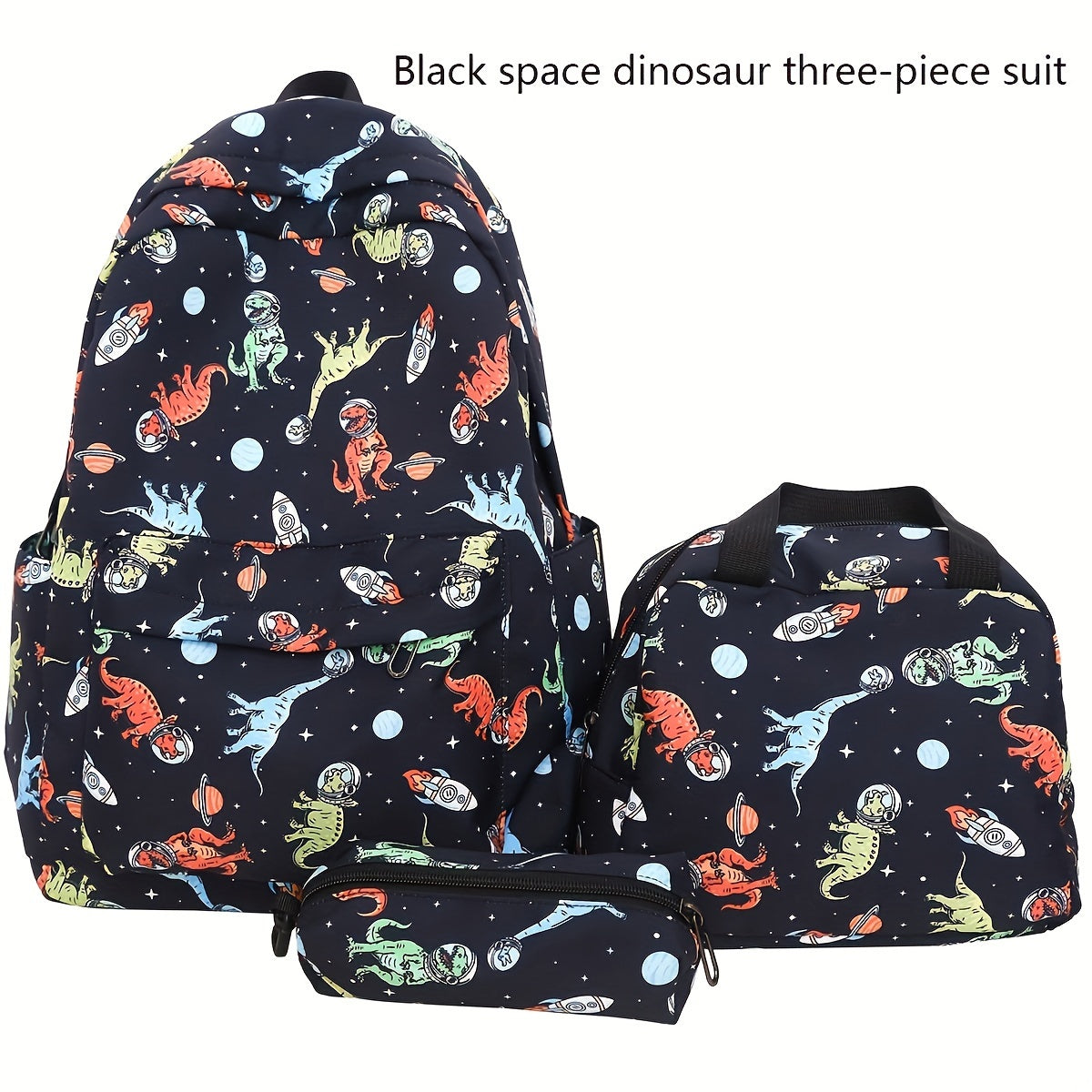 3pcs Casual Shoulder Backpack Set, New Fashionable Simple Large Capacity Lightweight Casual Backpack