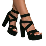 Sexy Roman Sandals with Thick Soles and Water Platform for Women