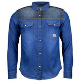 Mens Jack South Long Sleeved Contrast Denim Shirt