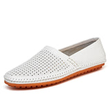 Summer First Layer Cowhide Casual Driving Shoes