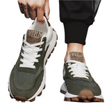 Men's Casual Multi-Color Low-Top Lace-Up Sneakers