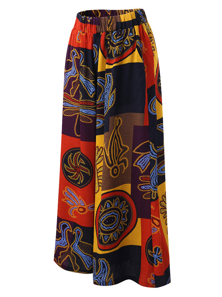 2023 Fall 2023 new explosive women's loose print casual trousers in stock