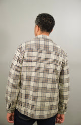 Bart Overshirt - Dogtooth Stone Brown Black