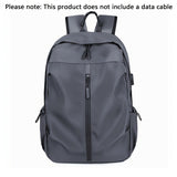 Men's fashionable solid color backpack - lightweight and durable, suitable for sports, travel, and commuting, with laptop compartment