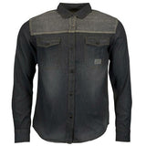 Mens Jack South Long Sleeved Contrast Denim Shirt