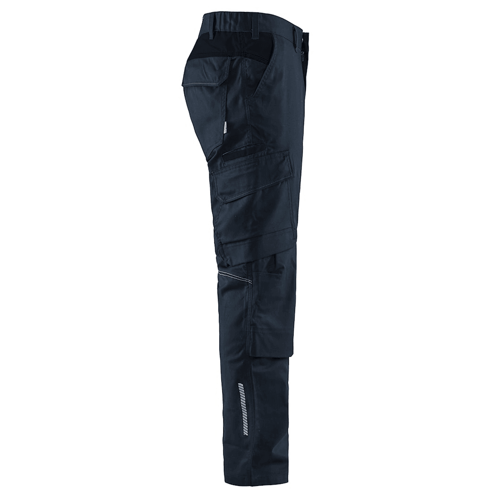 Blaklader 1448 Industry Stretch Kneepad Trousers Dark Navy/Black