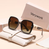 Verywork Women'S Classic Retro Rectangular Fashion Glasses