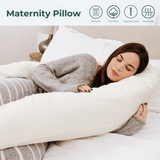 9 Ft Maternity Pillow And Case - Cream